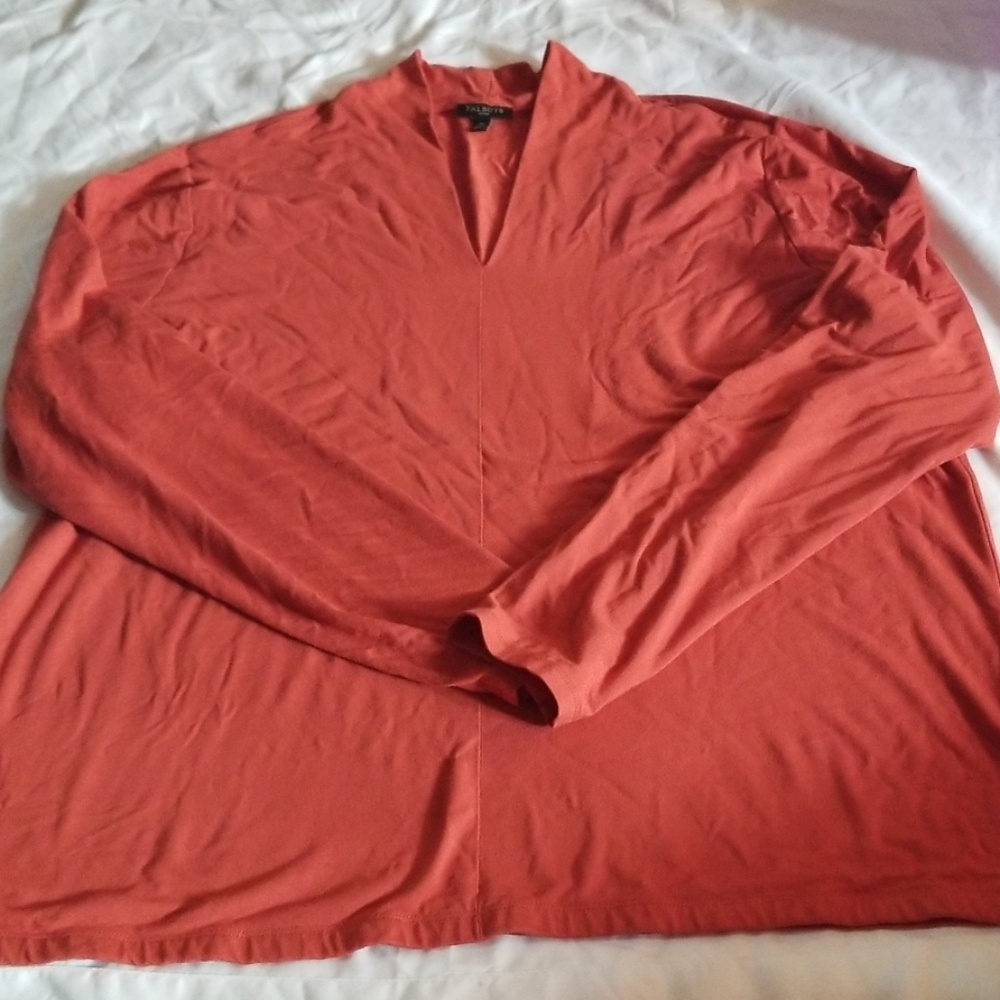 ❤sale  Talbots Burnt Orange Long sleeve shirt